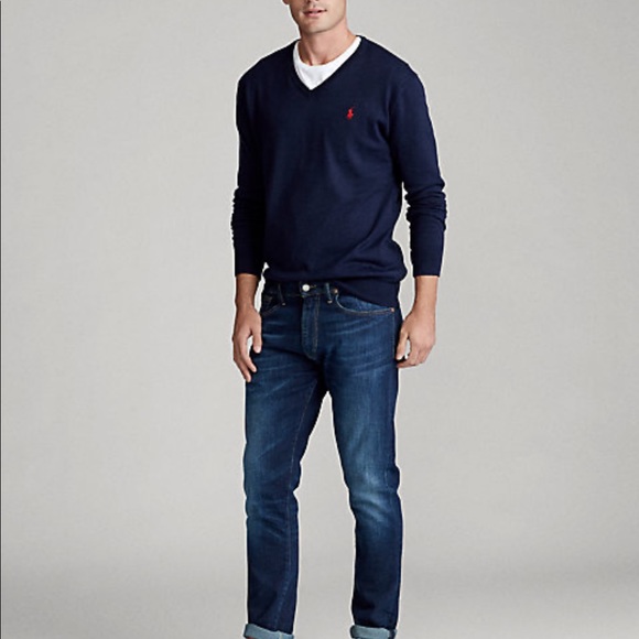 Polo Ralph Lauren| Cotton V-Neck Sweater - Picture 3 of 3